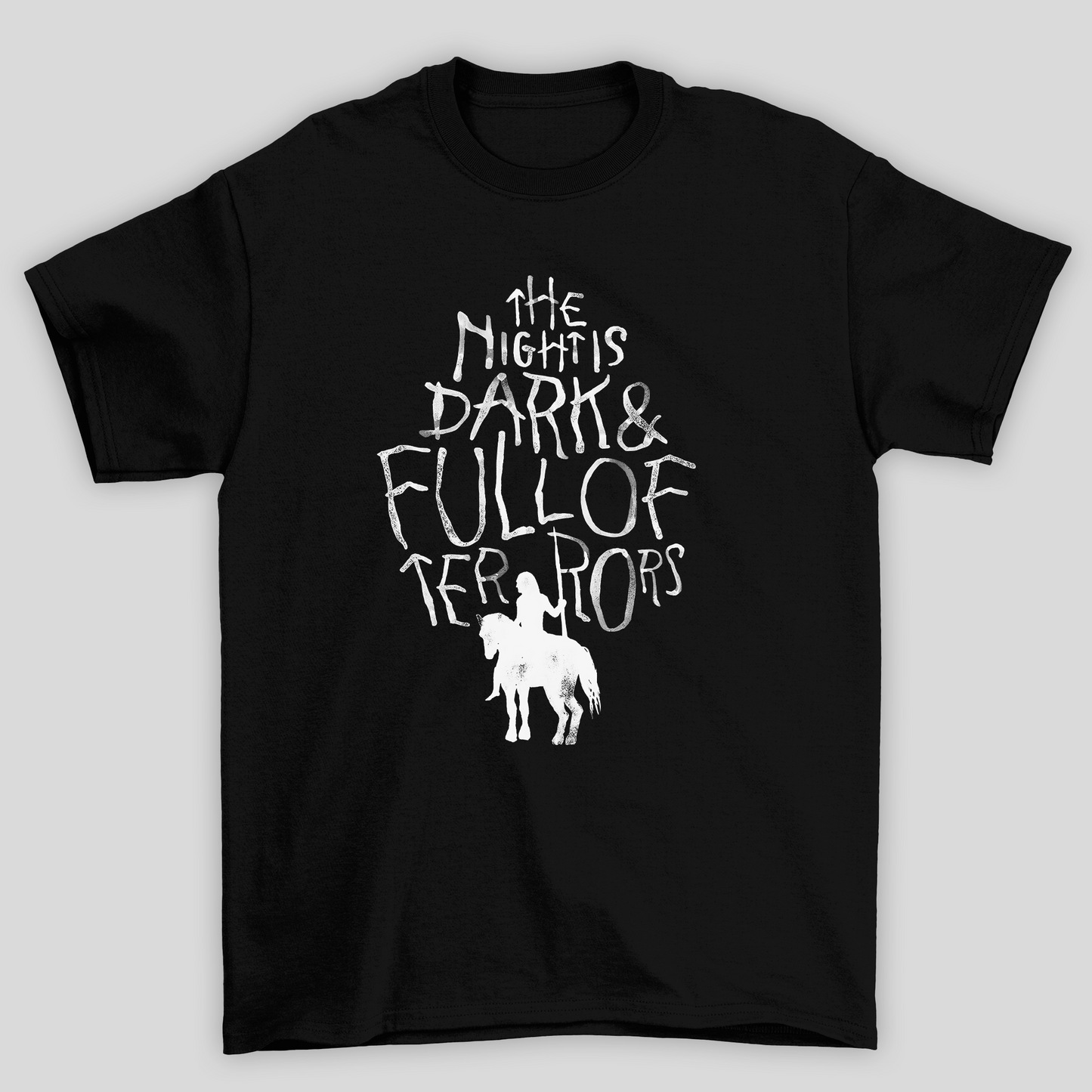 Camiseta Básica Unissex The Nightis Dark Game Of Thrones