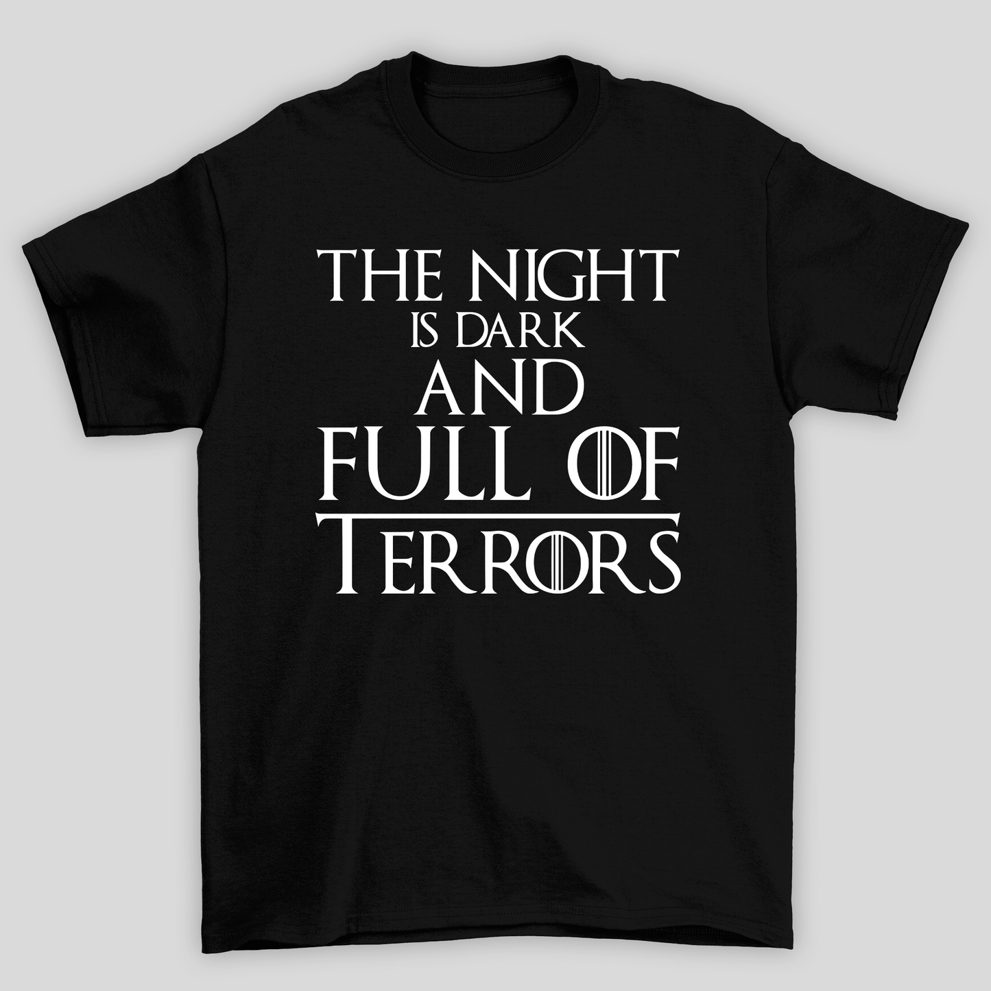 Camiseta Básica Unissex The Night Is Dark Game Of Thrones