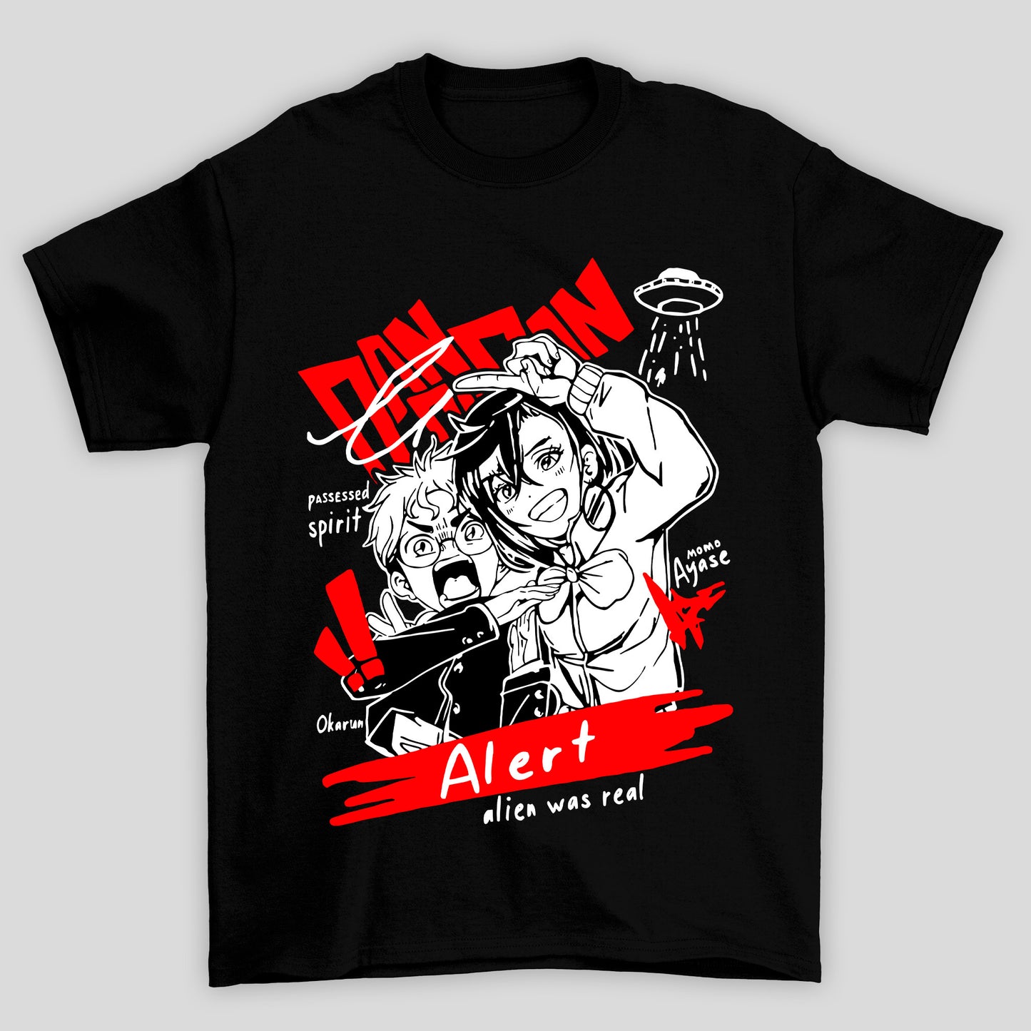 Camiseta Básica Unissex Dandadan Momo Ayase Okarun