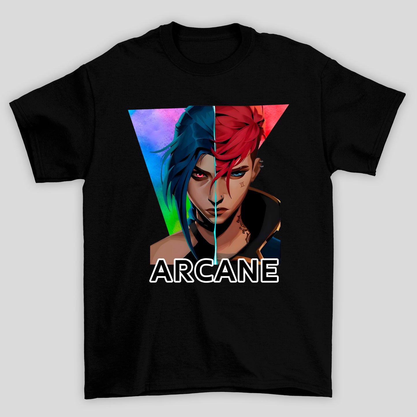 Camiseta Básica Unissex Arcane Jinx VI Rosto