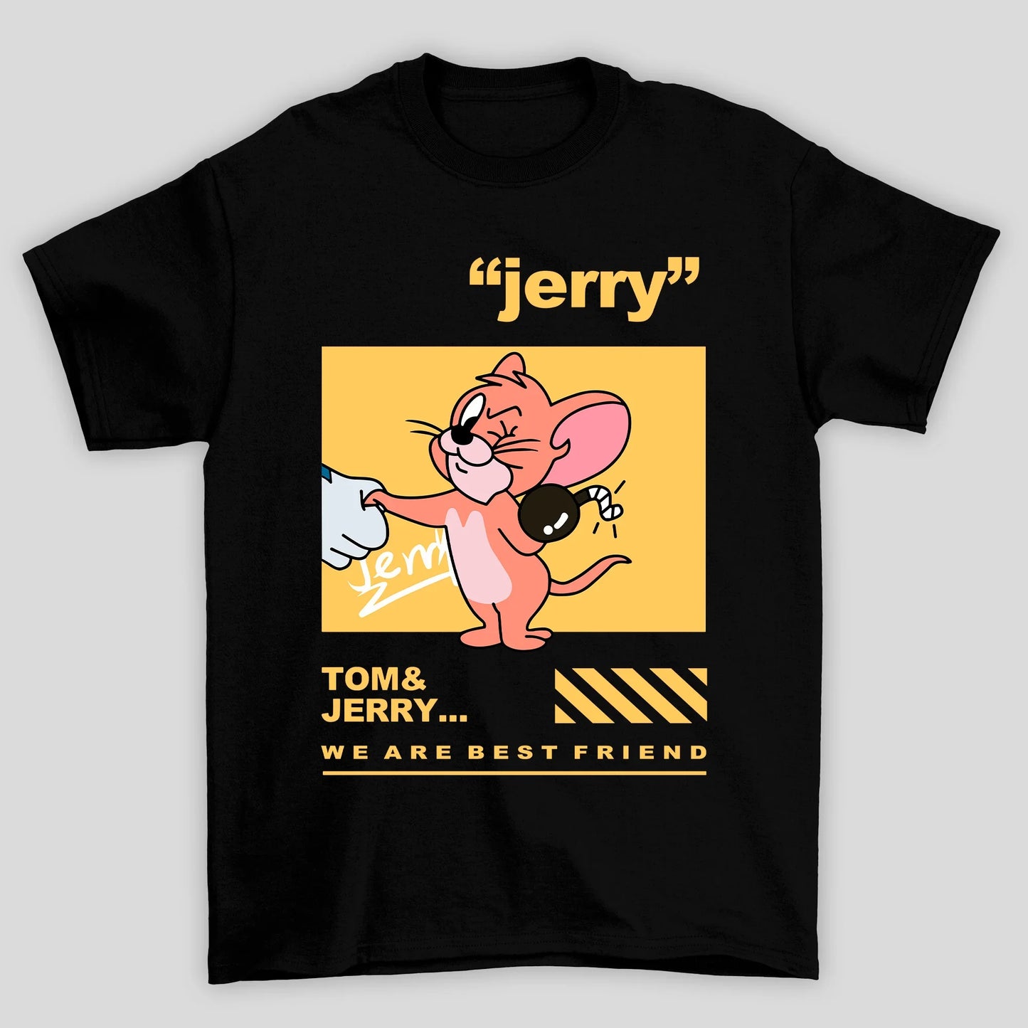 Camiseta Básica Unissex Jerry Tom e Jerry