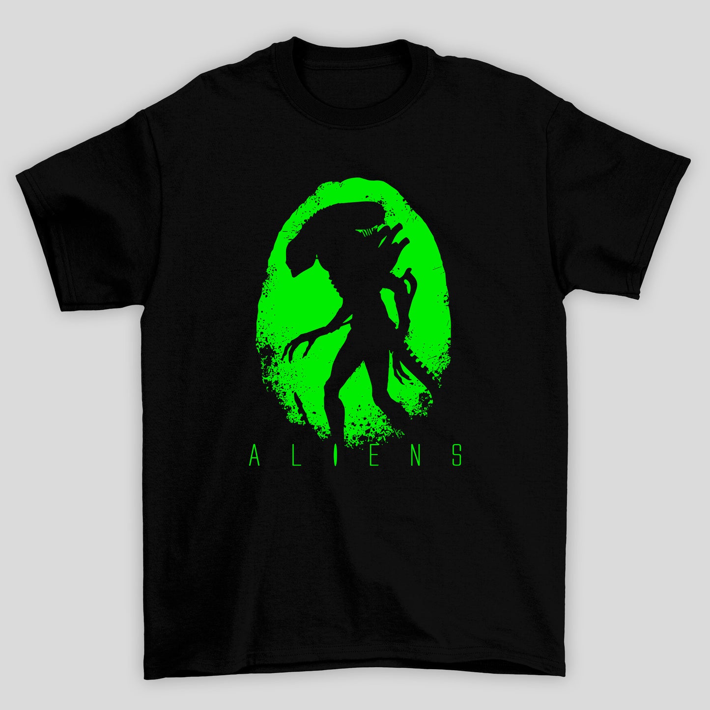 Camiseta Básica Unissex Alien Silhueta Xenomorph