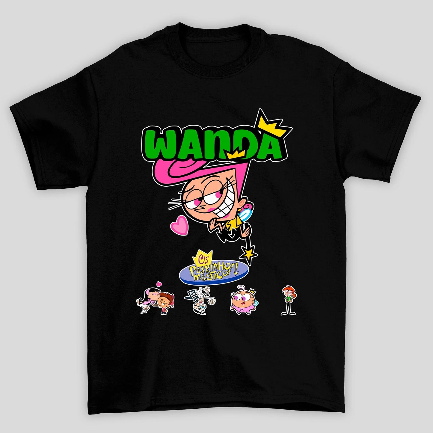 Camiseta Básica Unissex Wanda Padrinhos Mágicos