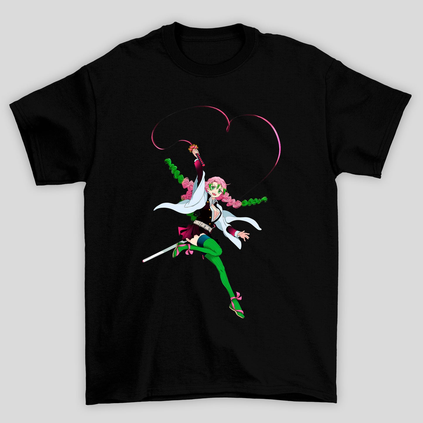 Camiseta Básica Unissex Mitsuri Demon Slayer