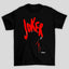 Camiseta Básica Unissex Joker Grafite Vermelho