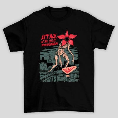 Camiseta Básica Unissex Attack Demogorgon Stranger Things