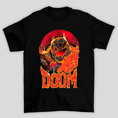 Camiseta Básica Unissex Doom Fire