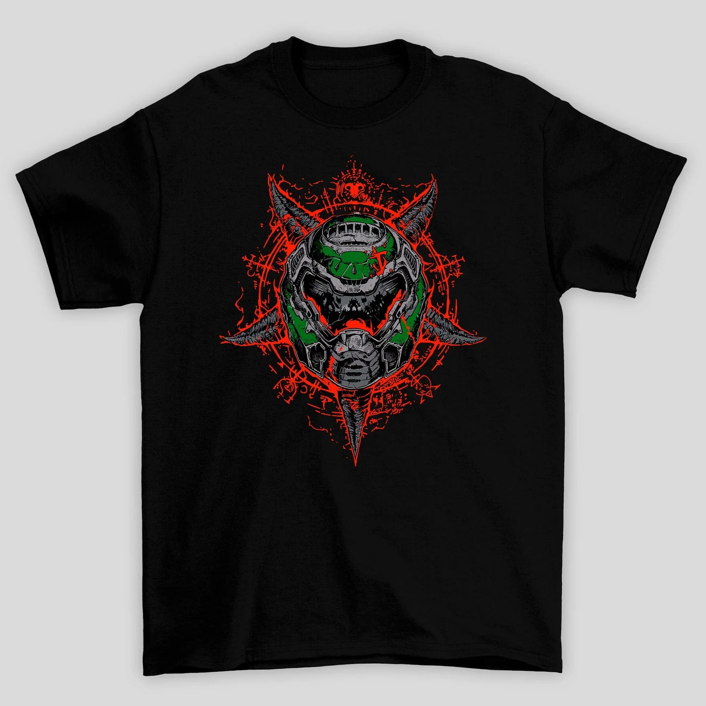 Camiseta Básica Unissex Doom Guy Capacete