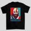 Camiseta Básica Unissex Kratos Rosto Art Pop  God Of War