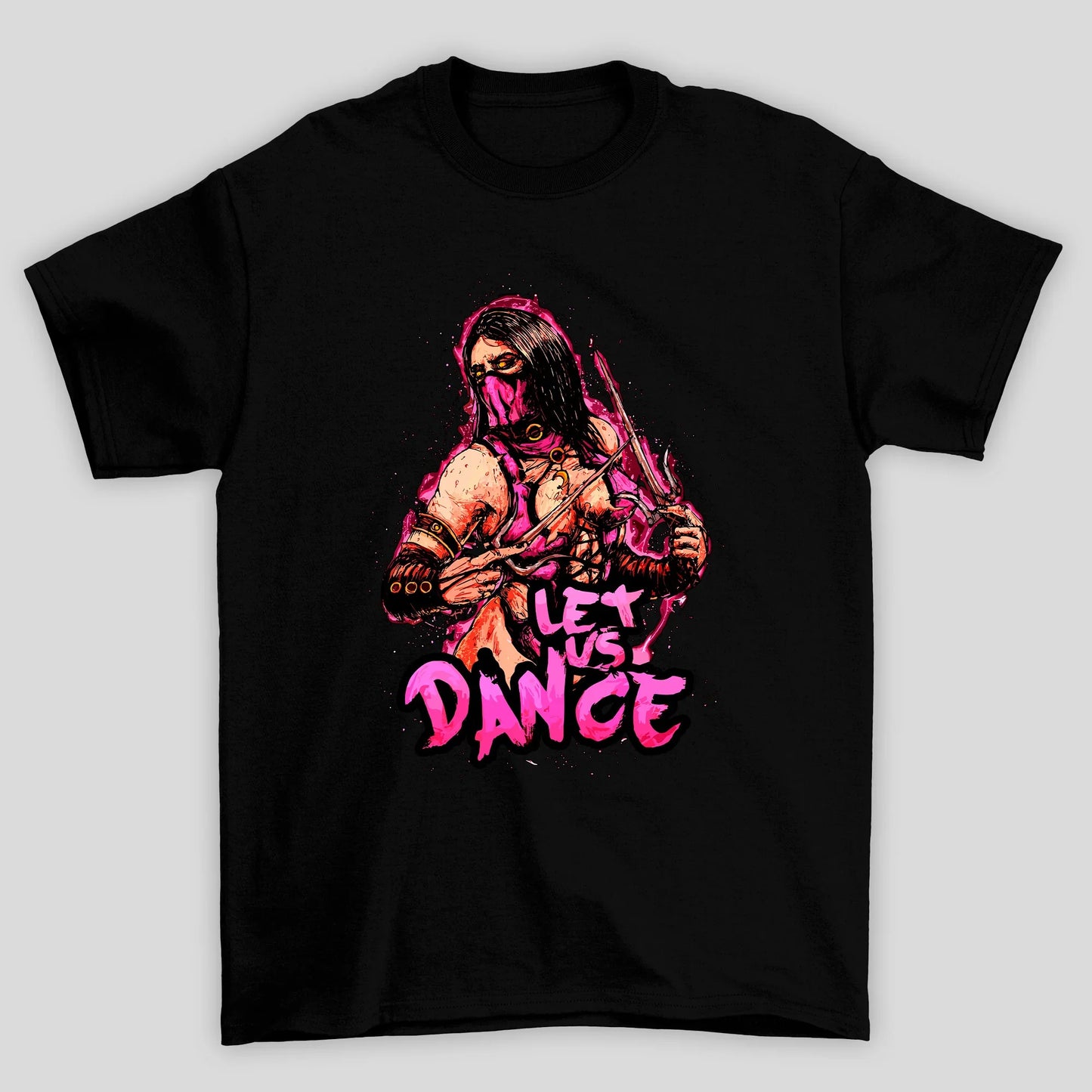 Camiseta Básica Unissex Mortal Kombat Milena Let's Dance