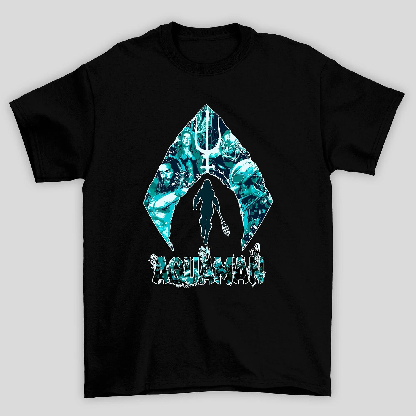 Camiseta Básica Unissex Poster Aquaman