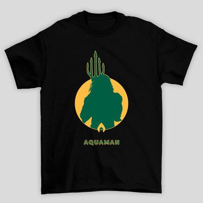 Camiseta Básica Unissex Silhueta Aquaman