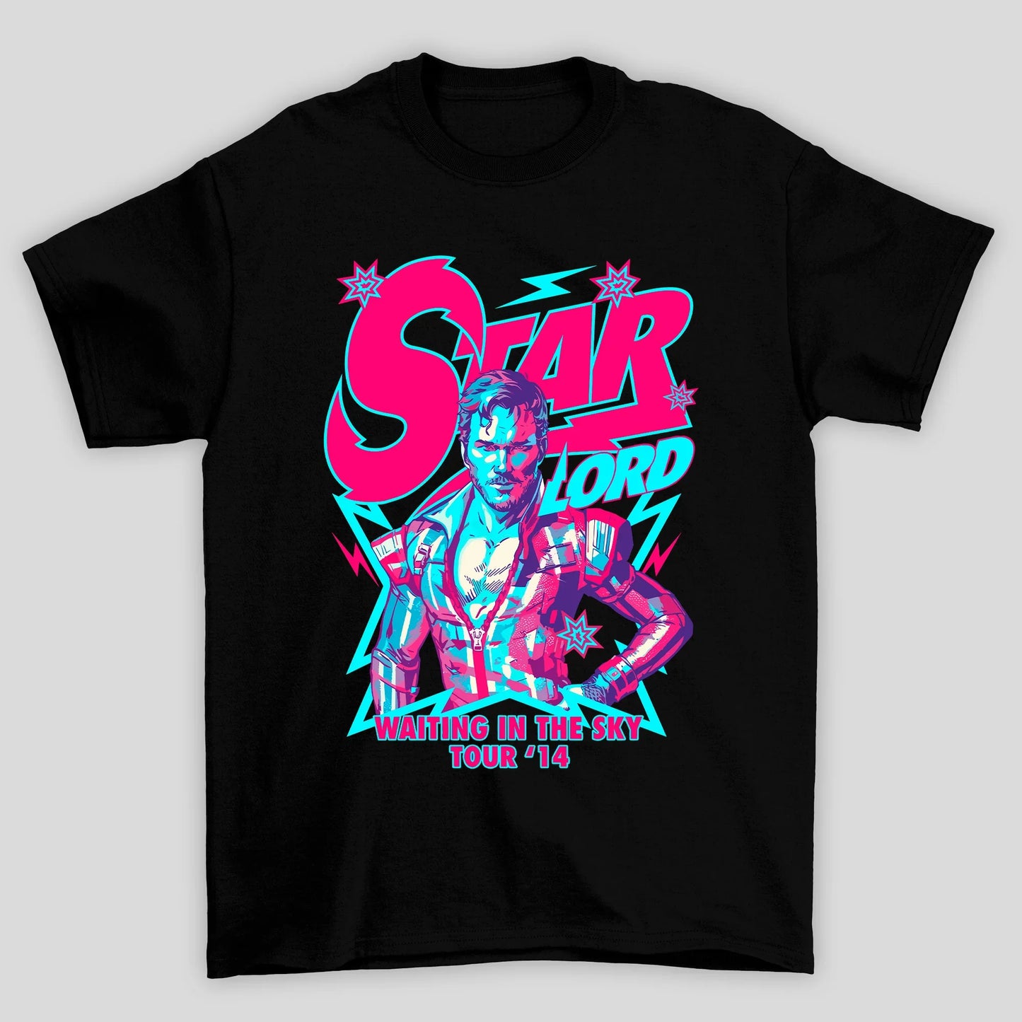 Camiseta Básica Unissex Star Lord 80's Guardioes Da Galaxia