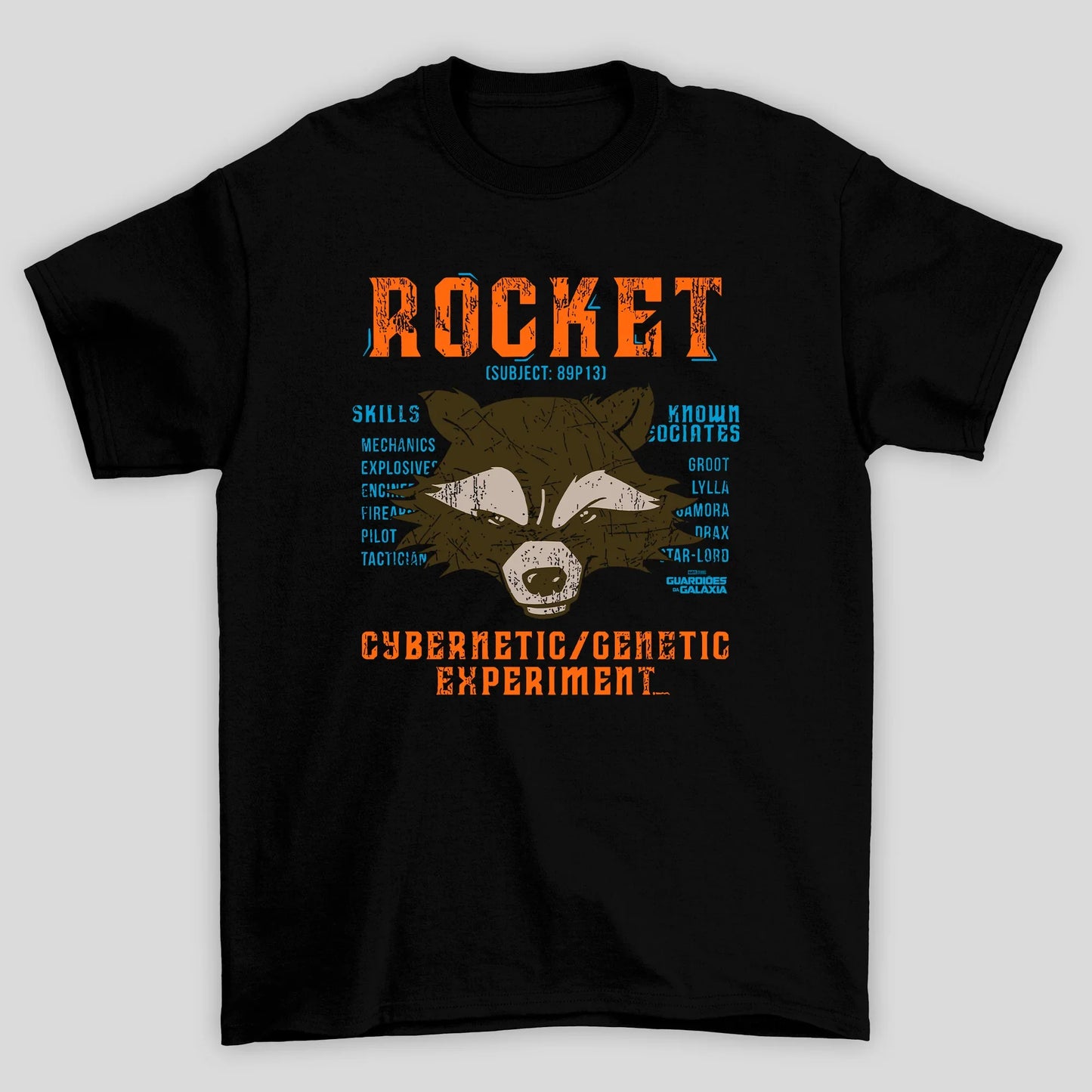 Camiseta Básica Unissex Rocket 89P13 Guardioes Da Galaxia