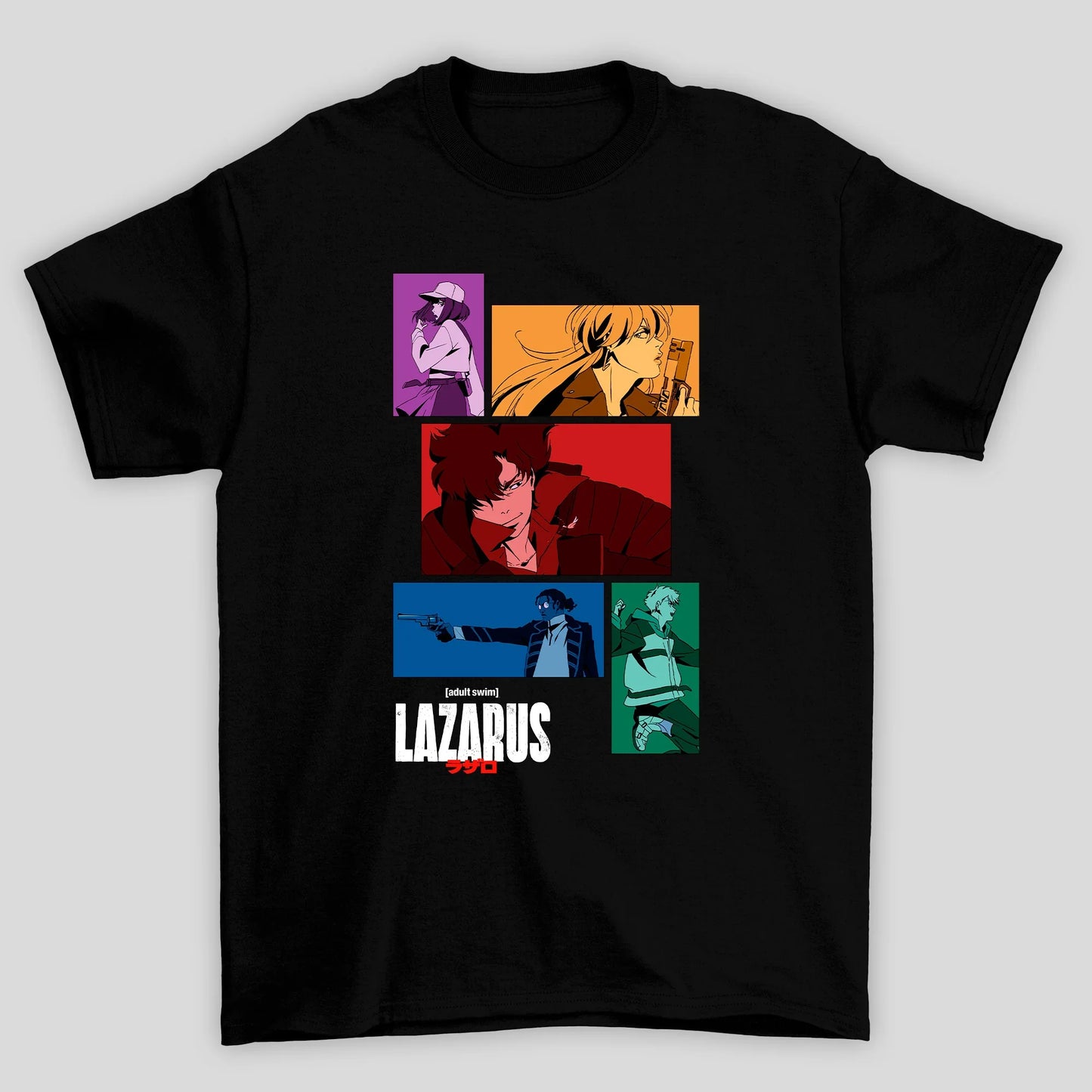 Camiseta Básica Unissex Personagens Quadrados Lazarus