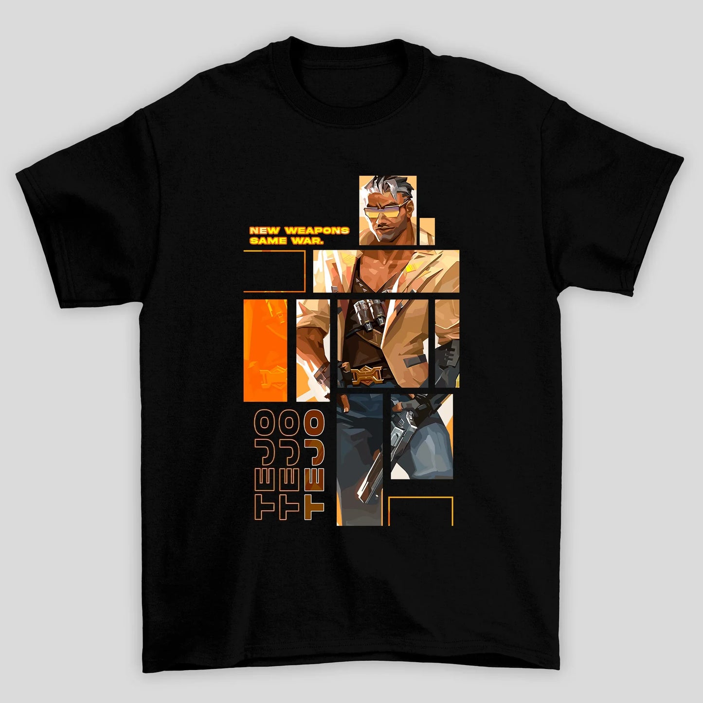 Camiseta Básica Unissex Tejo Quadrados Valorant