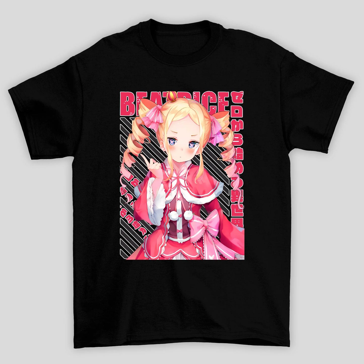Camiseta Básica Unissex Beatrice Kanji Re Zero