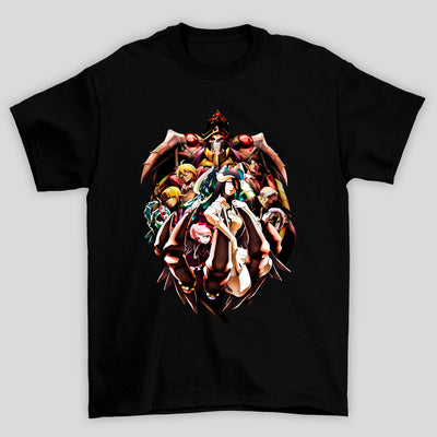 Camiseta Básica Unissex Overlord Poster Personagens