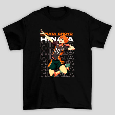 Camiseta Básica Unissex Hinata Shoyo Pulo Haikyuu