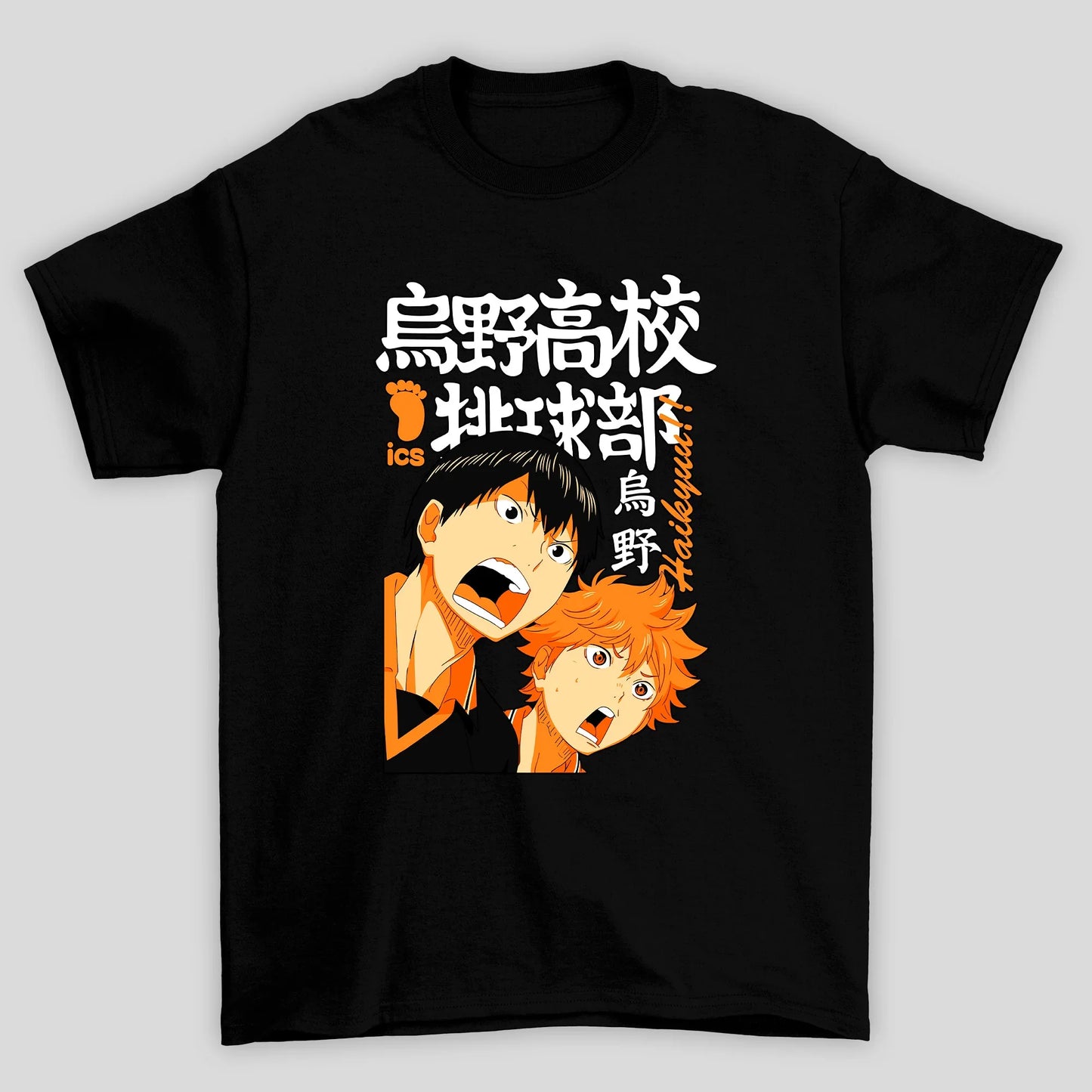 Camiseta Básica Unissex Kanji Kageyama Hinata Haikyuu