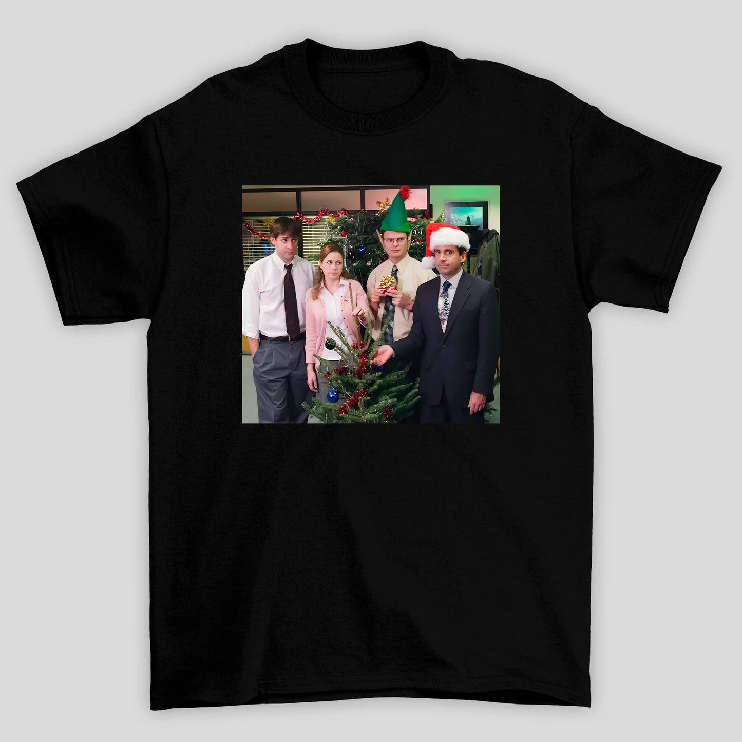 Camiseta Básica Unissex The Office Meme Natal