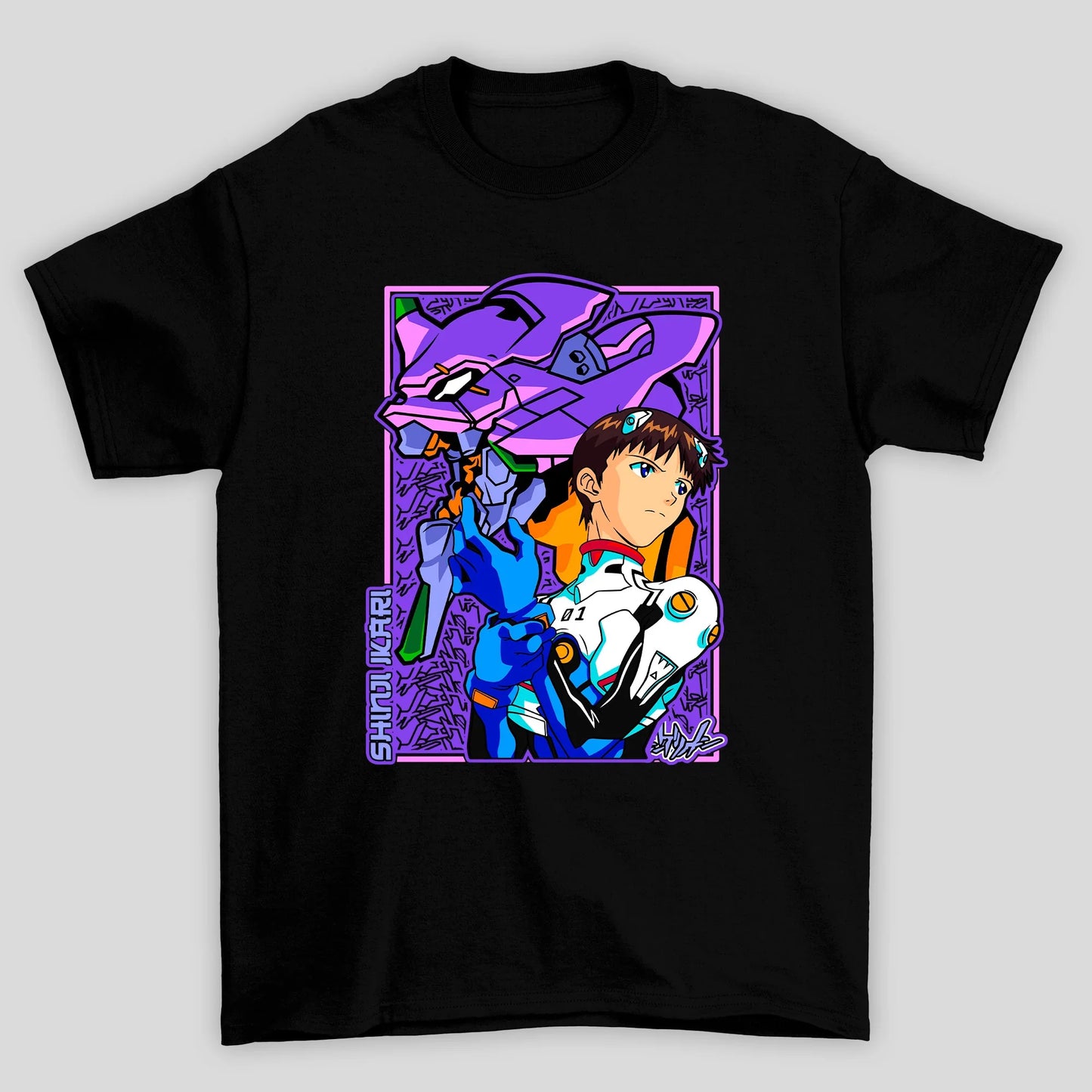 Camiseta Básica Unissex Shinji Mecha Evangelion