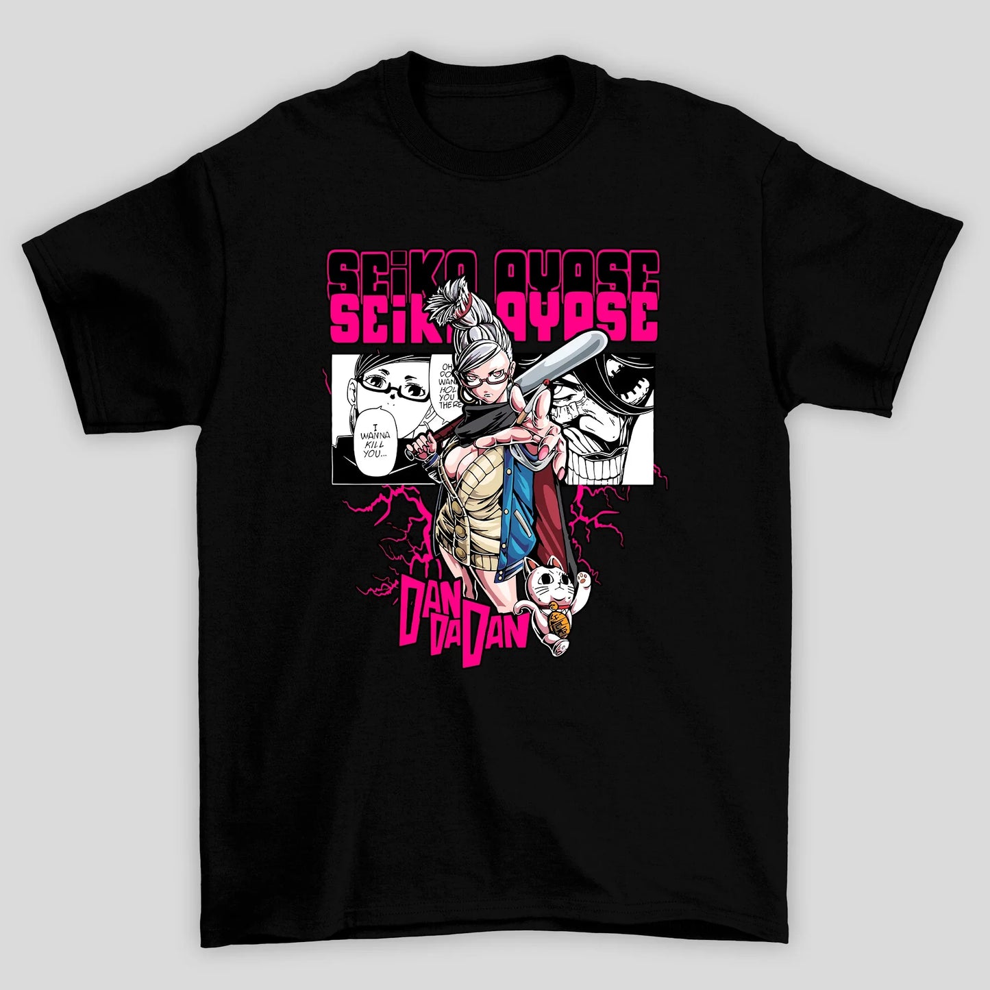 Camiseta Básica Unissex Seiko Ayase Velha Turbo Dandadan
