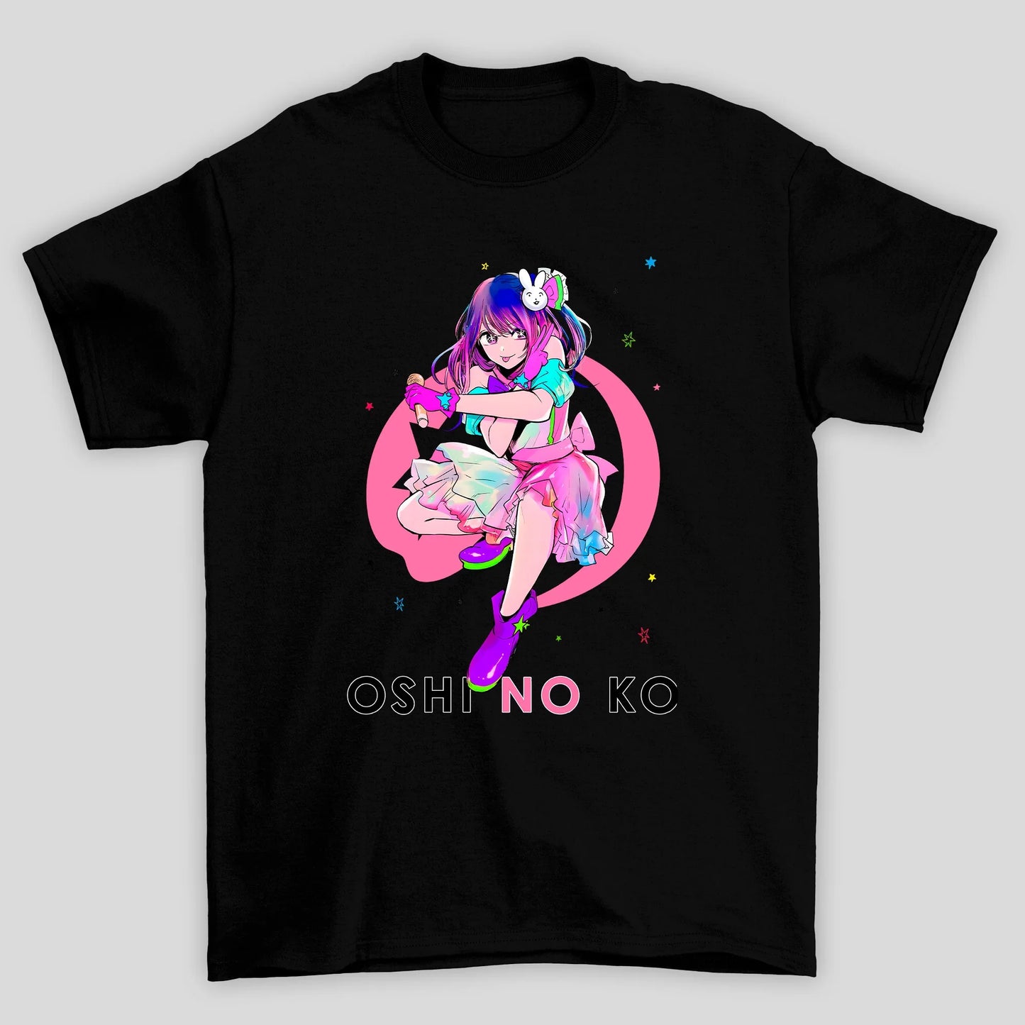 Camiseta Básica Unissex Poster Ai Hoshino Oshi No Ko