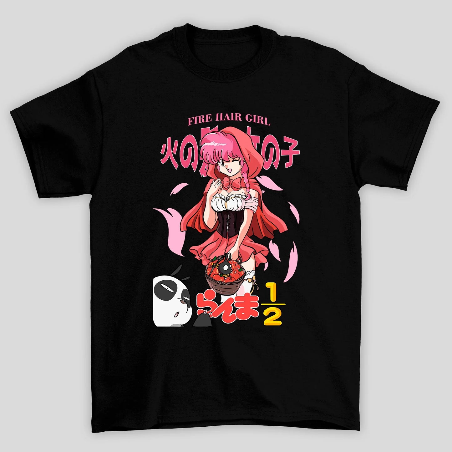 Camiseta Básica Unissex Ranma Saotome Capa Vermelha