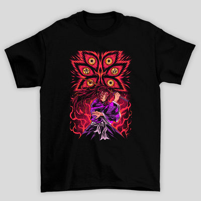 Camiseta Básica Unissex Demon Slayer Kokushibo Olhos