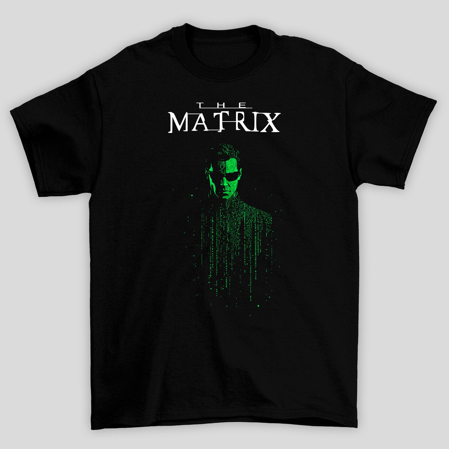 Camiseta Básica Unissex Neo Binarios Matrix