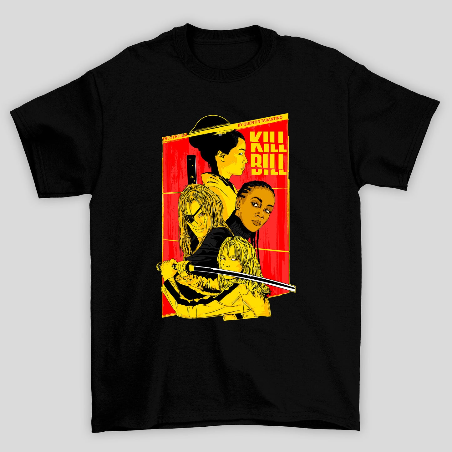 Camiseta Básica Unissex Kill Bill Personagens Femininas