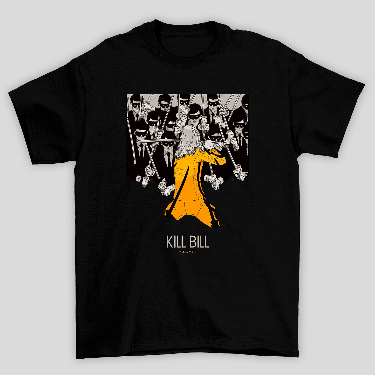 Camiseta Básica Unissex Kill Bill Arte Mascarados Espadas