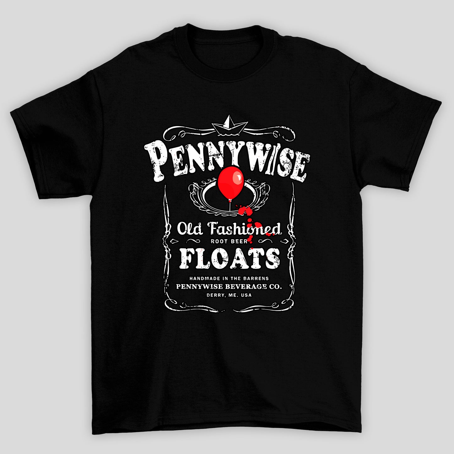 Camiseta Básica Unissex Pennywise Old Gashioned IT A Coisa