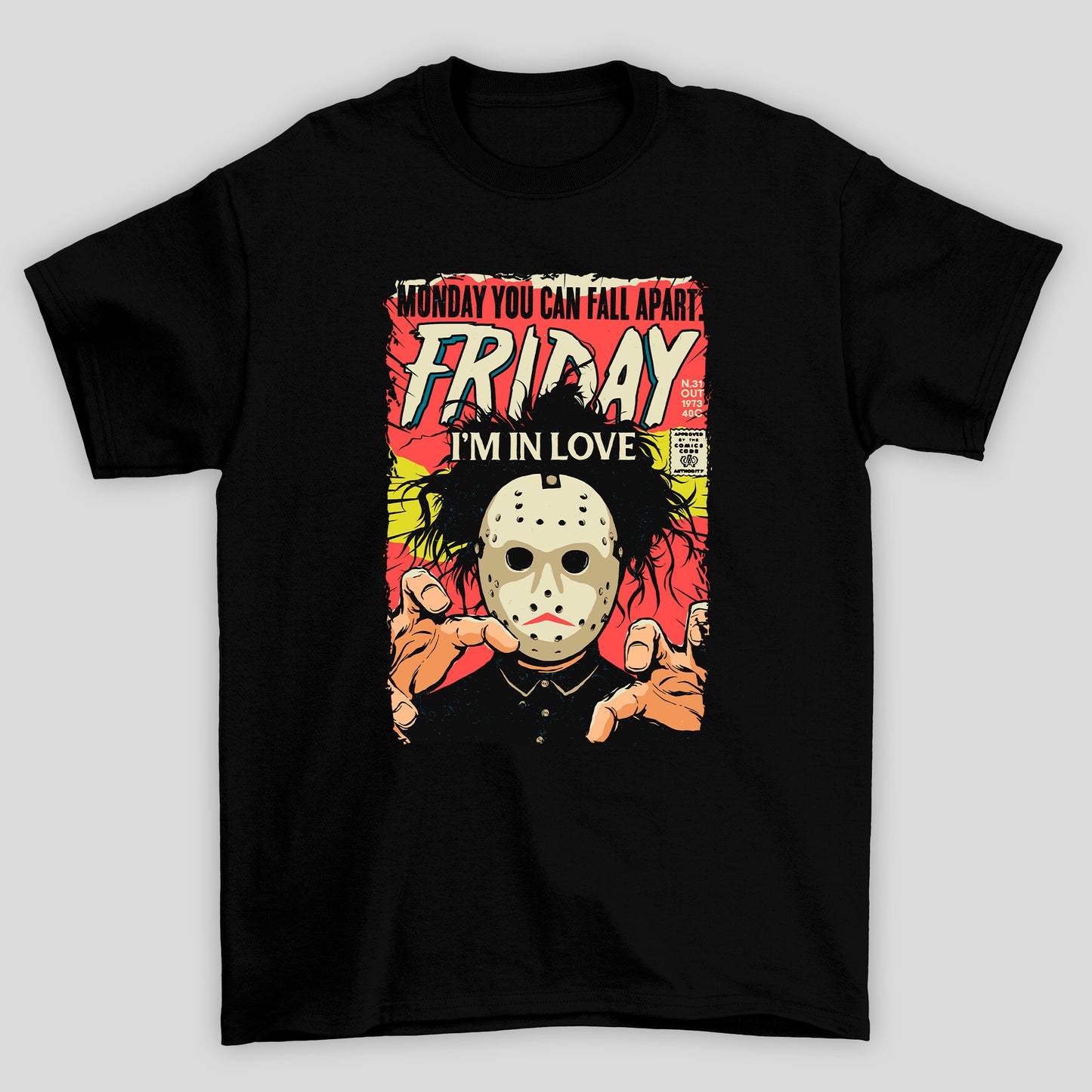 Camiseta Básica Unissex Fridey I'm In Love Sexta Feira 13