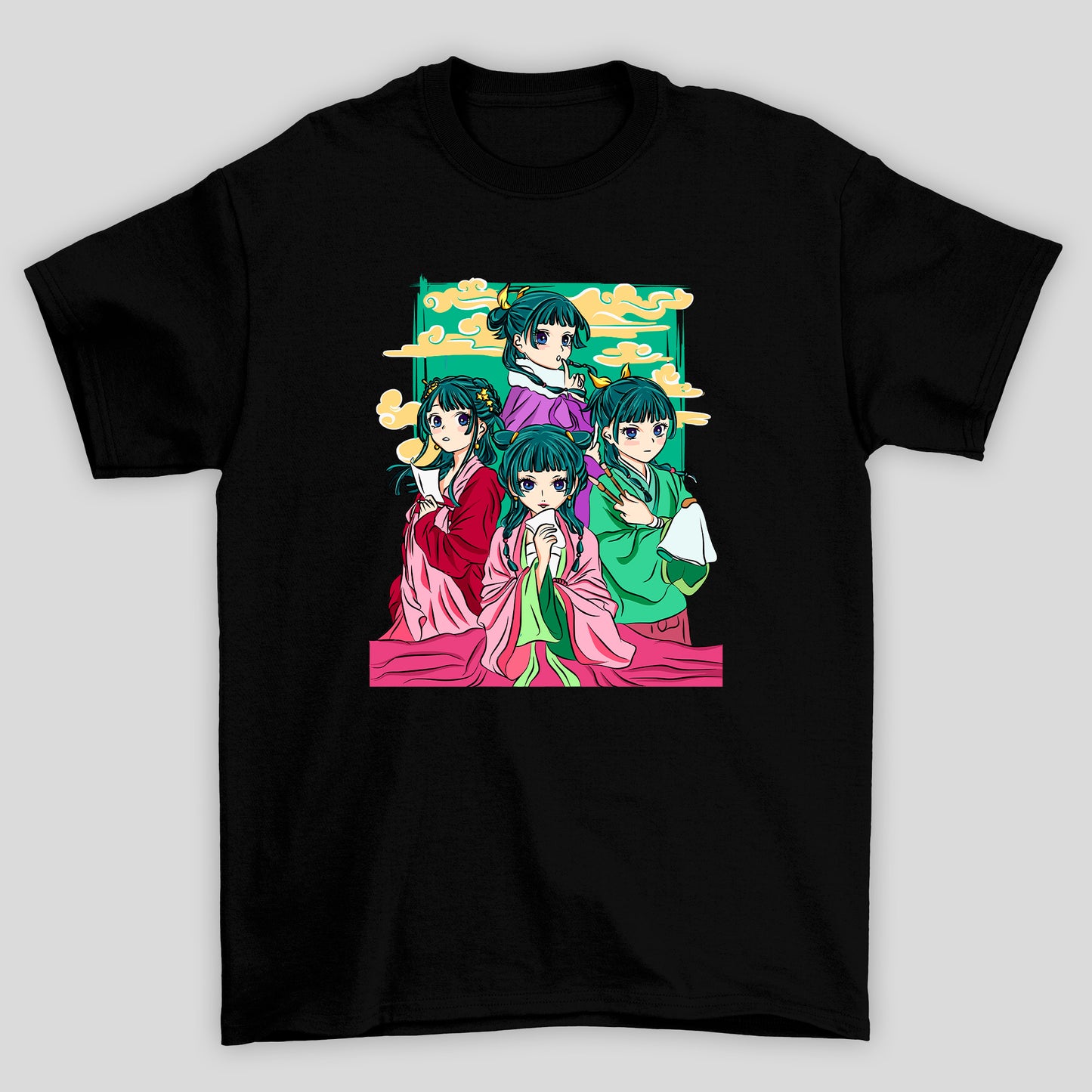 Camiseta Básica Unissex The Apothecary Diaries Nuvem Amarela