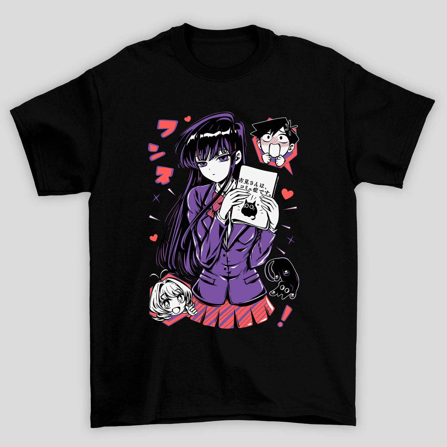 Camiseta Básica Unissex Komi Caderno Komi Cants Communicate