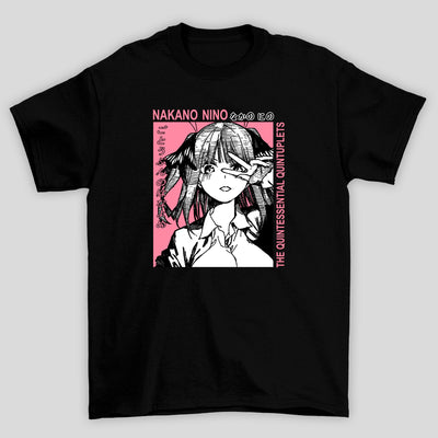 Camiseta Básica Unissex The Quintessential Quintuplets Nakano Nino Kanji