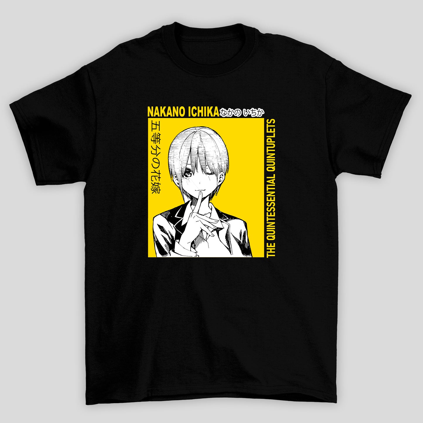 Camiseta Básica Unissex The Quintessential Quintuplets Nakano Ichika Kanji