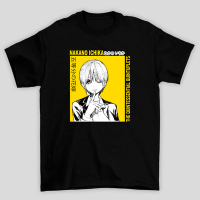 Camiseta Básica Unissex The Quintessential Quintuplets Nakano Ichika Kanji