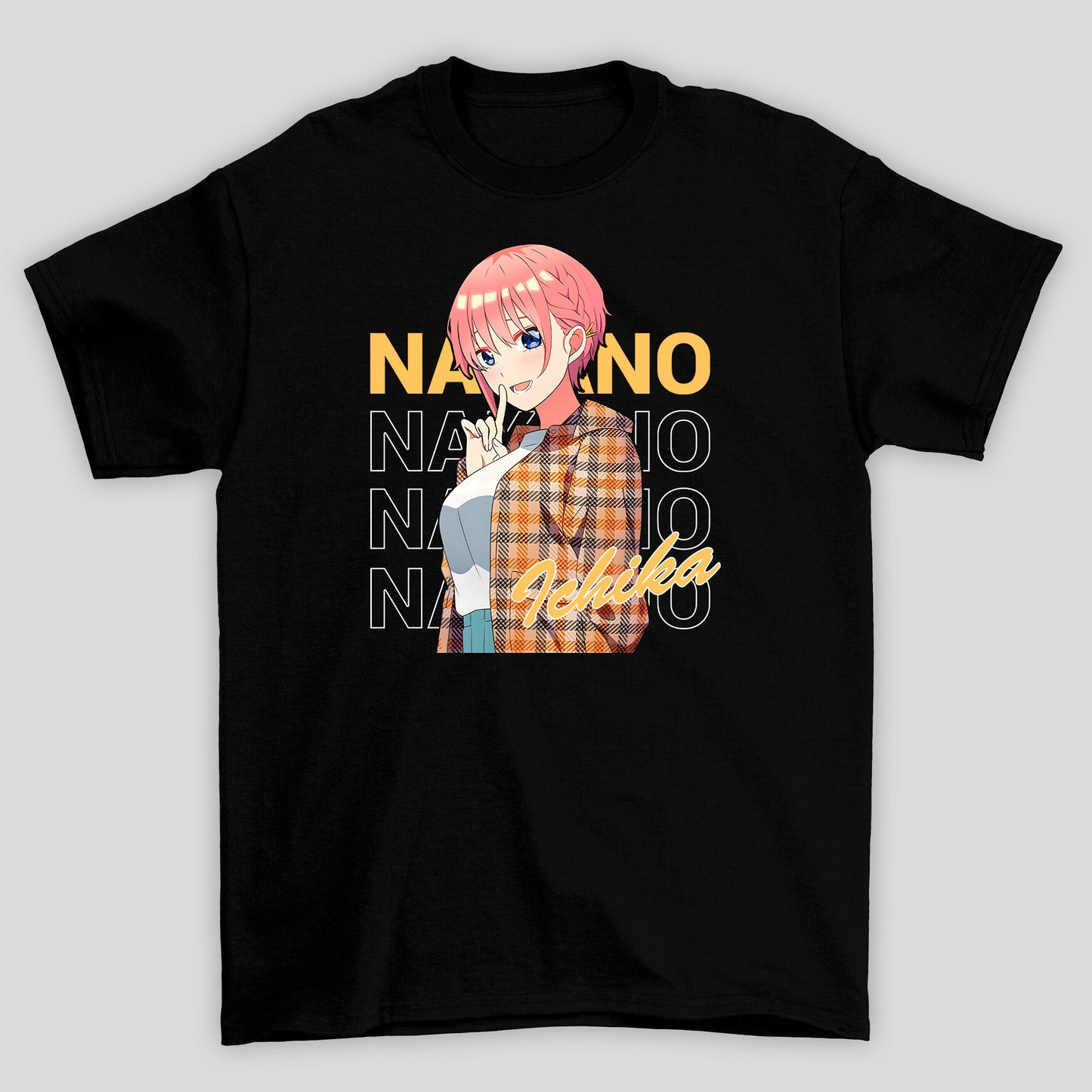 Camiseta Básica Unissex Ichika Xadrex The Quintessential Quintuplets
