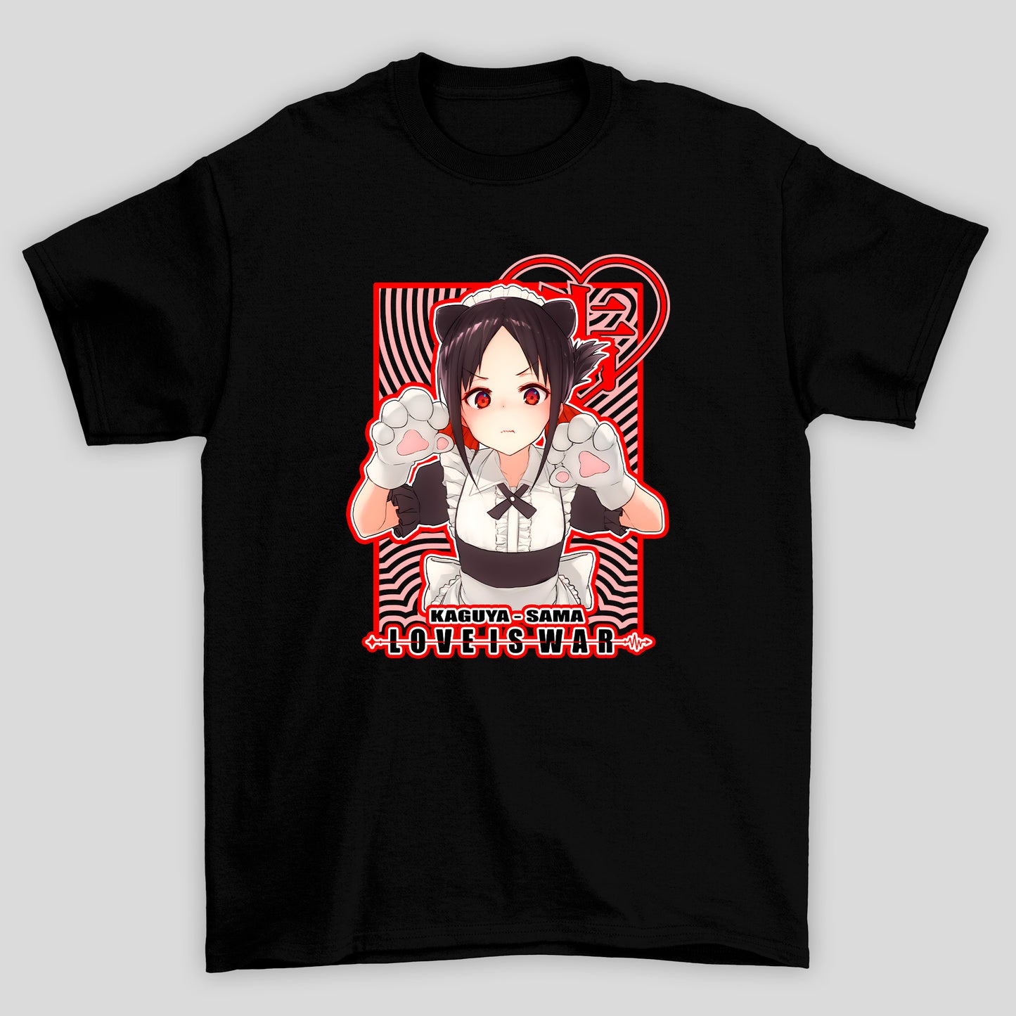 Camiseta Básica Unissex Neko Maid Love is War Kaguya-sama