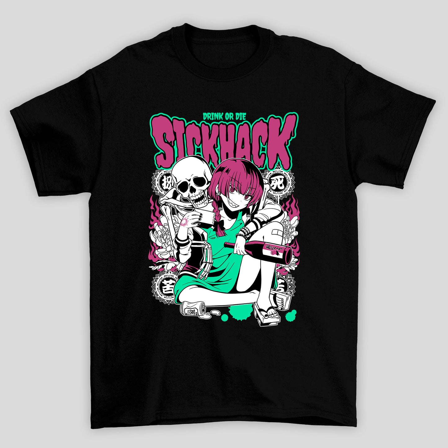 Camiseta Básica Unissex Stickhack Hiroi Kikuri Bocchi The Rock