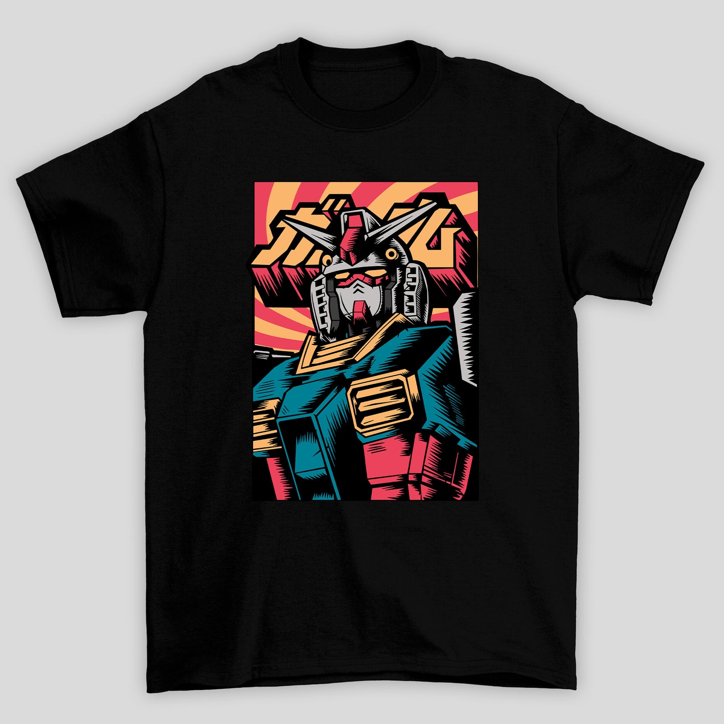 Camiseta Básica Unissex Gundam HQ Busto