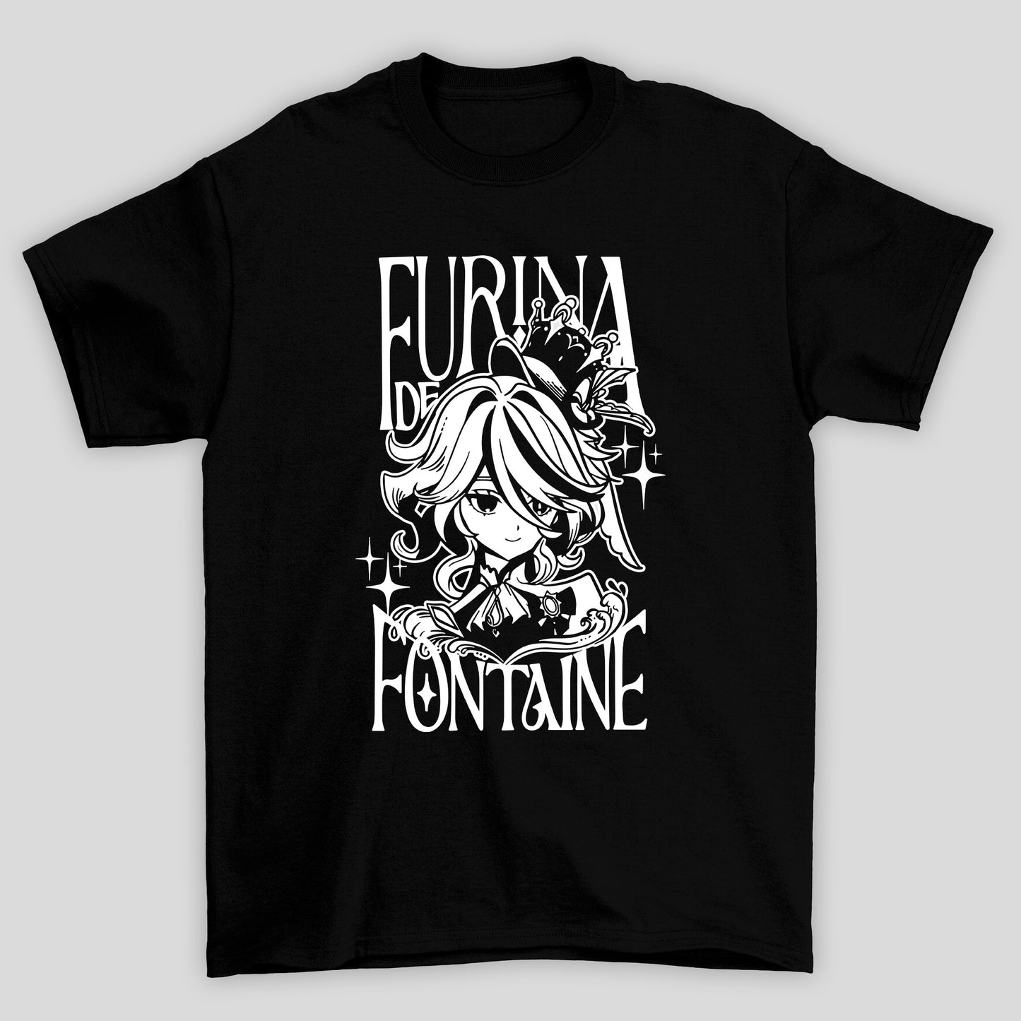 Camiseta Básica Unissex Furina De Fontine Genshin