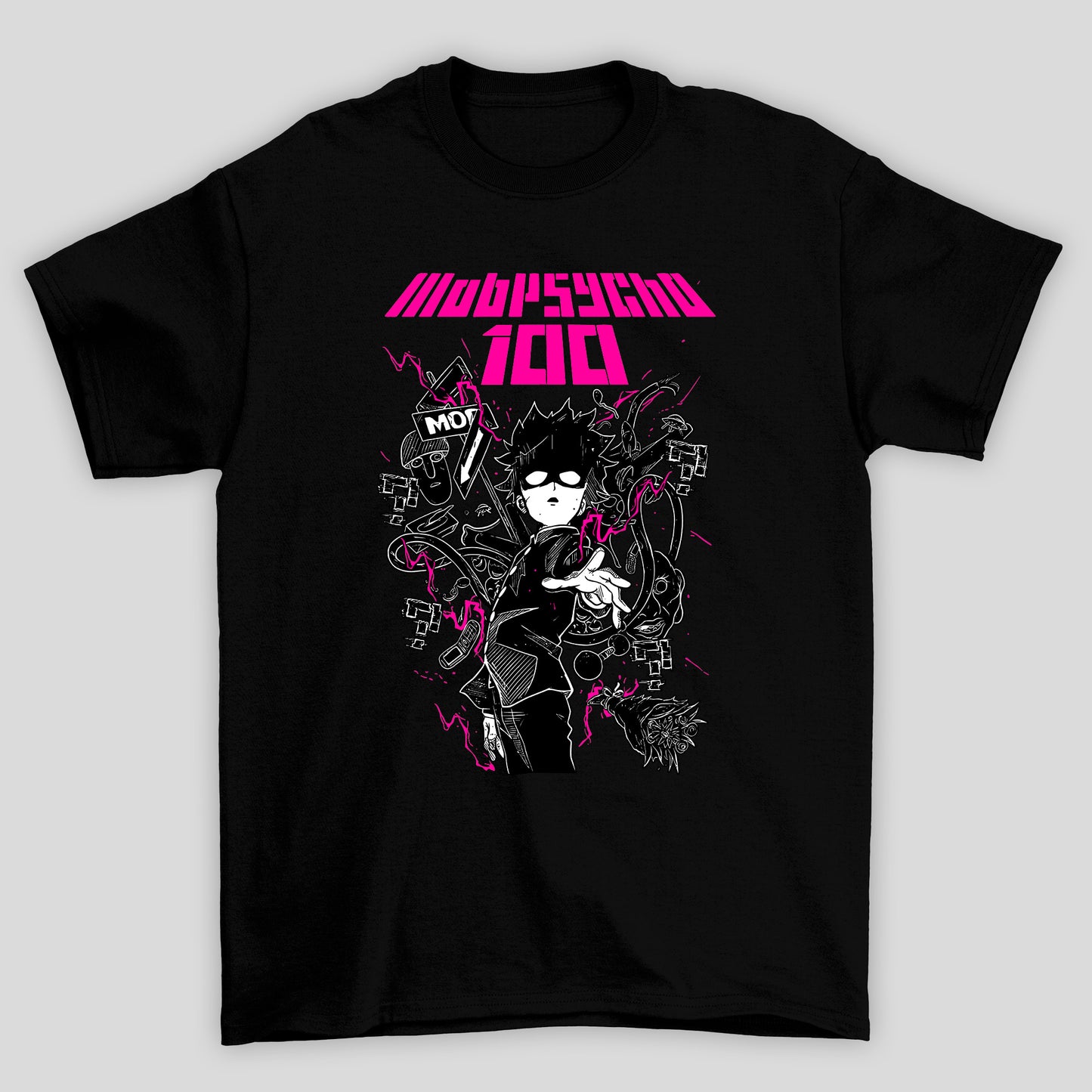 Camiseta Básica Unissex Shigeo Kageyama Poderes Mob Psycho 100