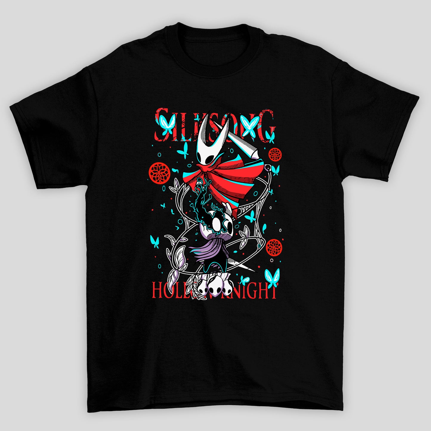 Camiseta Básica Unissex Hollow Knight Hornet Knight