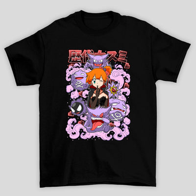 Camiseta Básica Unissex Misty Tipo Fantasma Pokemon Halloween