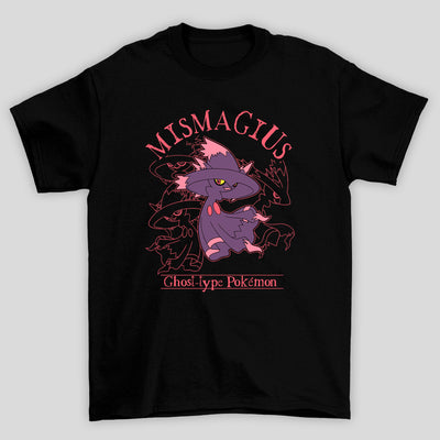 Camiseta Básica Unissex Mismagius Ghost Pokemon Halloween