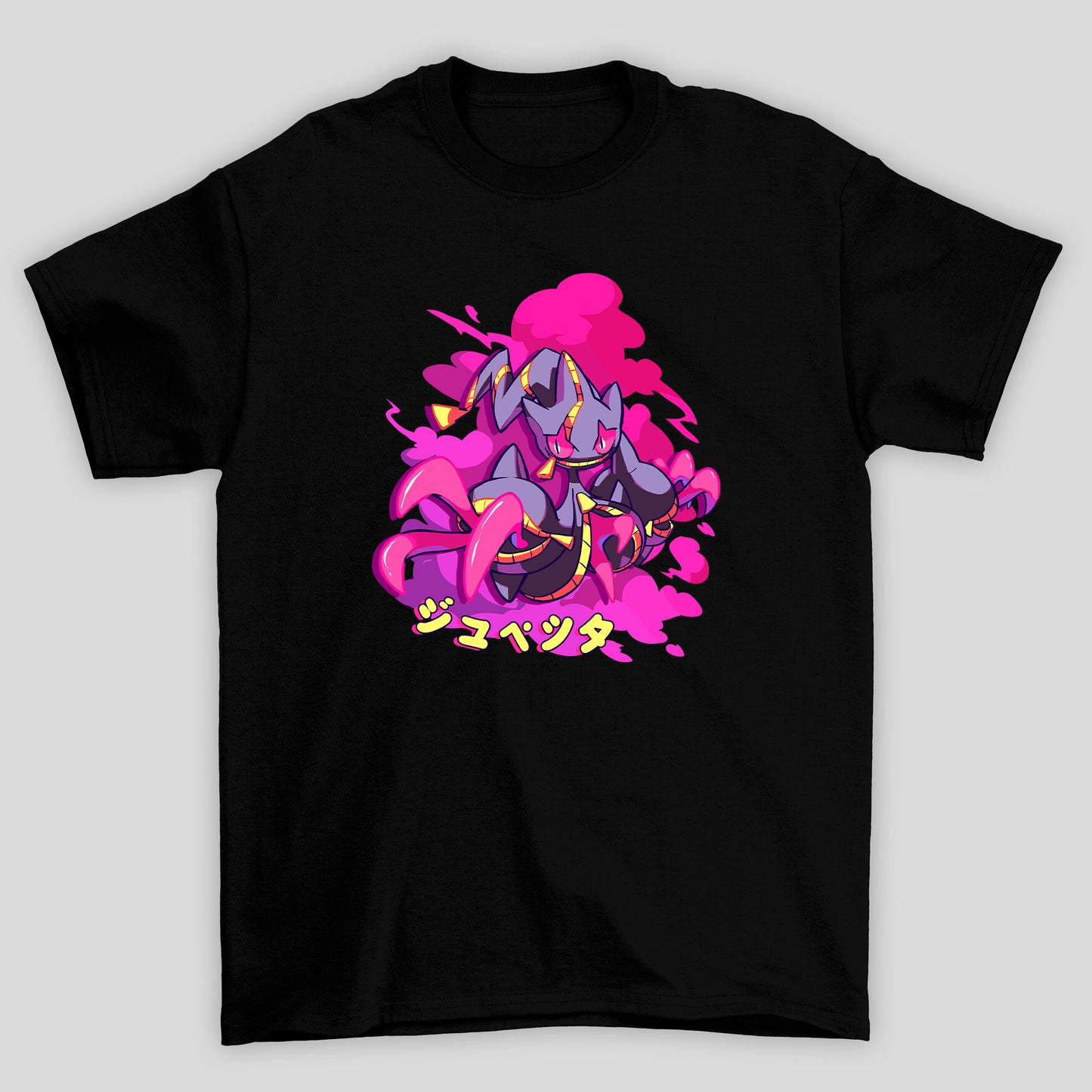 Camiseta Básica Unissex Mega Banette Kanji Pokemon Halloween